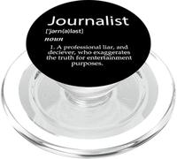 Bad Journalists Definition Fake News Gift Bought Journalism PopSockets PopGrip for MagSafe
