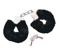 Bad Kitty Black Plush Handcuffs