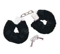 Bad Kitty Black Plush Handcuffs