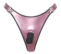 Bad Kitty Dildo Thong Metallic Rose S/M