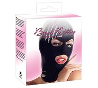 Spandex Hood Full Mask Open Mouth & Eyes 3 Holes Stretchy Black Gimp Mask Hood