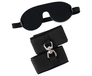 Bad Kitty - Handcuffs and Eye Mask (Black)