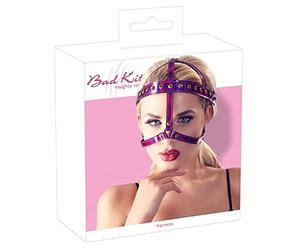 Bad Kitty Head Harness Fuchsia Metallic One Size