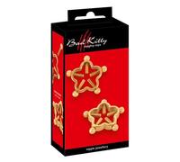 Bad Kitty Nipple Clamps-5394220000 Gold One Size
