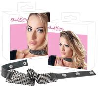 Bad Kitty - Rhinestone Collar (Black)