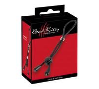 Bad Kitty - Silicone Scrotum & Penis Ring (Black)
