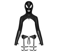 Bad Kitty - BDSM Lingerie Set (Black) - M