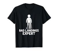 Bad Landings Expert Broken Bones Value Graphic T-Shirt, Men, Black, M
