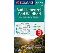 Bad Liebenzell / Bad Wildbad + Aktiv Guide (873): 3in1 Wanderkarte mit Aktiv Guide inklusive Karte zur offline Verwendung in der KOMPASS-App. Fahrradfahren. Reiten. Langlaufen.