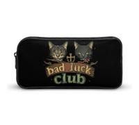 Bad Luck Club Portable Pencil Case Pouch Big Capacity Pen Bag for Office Stationery Organizer