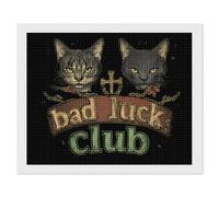 Bad Luck Club Printed Diamond Art Painting for Adults 5D Square Full Drill Paint Kit Home Decor