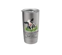 Bad Luck When It Comes to Thinking Funny Sarcastic Cow Farm Stainless Steel Insulated Tumbler