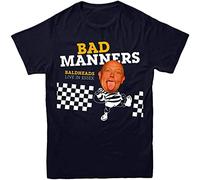 Bad Manners T-Shirt Baldheads Live in Essex Band Funny Men Tee Top Black Unisex Men Tees Black M