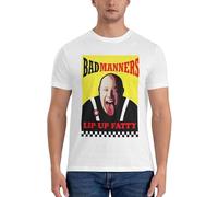 Bad Manners t-Shirt Essential T-Shirt T-Shirt Short Men t Shirts Mens Plain t Shirts Size 3XL White