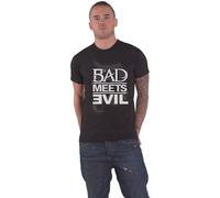 Bad Meets Evil Men's Logo Cotton T-Shirt in Black | Size: Large Bad Meets Evil Black L