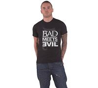Bad Meets Evil T Shirt Masks Eminem Royce da 5'9" Official Mens Black M
