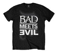 Bad Meets Evil T Shirt Masks Eminem Royce da 5'9" Official Mens Black M
