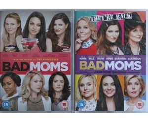 BAD MOMS COMPLETE 1-2 UK COLLECTION / 1. BAD MOMS / 2. BAD MOMS 2 - THEY'RE BACK - A BADMOMS CHRISTMAS = ULTIMATE 2 x DVD SET