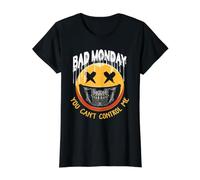 Bad Monday You Can't Control me Value Graphic T-Shirt, Women, Black, S