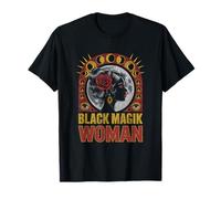 Bad Moon Rising Wolf Reflection Skull Horror Scene Halloween T-Shirt
