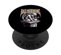 Bad Morning - Vintage Funny Angel Coffee Lover PopSockets Adhesive PopGrip