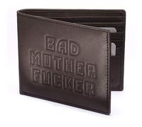 Bad Mother Fucker Wallet - Real Leather, Brown | Officially Licensed by Bad Wallets + Free BMF Calling Card (Ezekiel Quote)