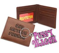 Bad Mother Fucker Wallet with Pussy Wagon Keychain Combo
