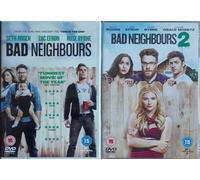 BAD NEIGHBOURS 1-2 COMPLETE COLLECTION / 1. BAD NEIGHBOURS 1 / 2. BAD NEIGHBOURS 2 = ULTIMATE 2x DVD UK SET