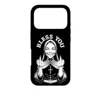 Bad Nun Rude Middle Finger Funny Offensive Adult Antisocial Case for iPhone 17 Pro