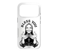Bad Nun Rude Middle Finger Funny Offensive Adult Antisocial Case for iPhone 17 Pro