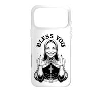 Bad Nun Rude Middle Finger Funny Offensive Adult Antisocial Case for iPhone 17 Pro Max
