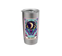 Bad Omen Tarot Card and Superstitious Moths Stainless Steel Insulated Tumbler