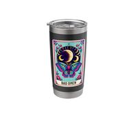 Bad Omen Tarot Card and Superstitious Moths Stainless Steel Insulated Tumbler