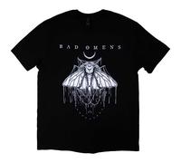 Rock Off officially licensed products Bad Omens Band Logo Moth T Shirt M Black
