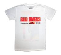 Bad Omens Flower Band Logo T-Shirt in White | Size: Medium Bad Omens White M