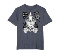 Bad Omens Funny Goth Women's Fortune Teller Bad Omens T-Shirt, Men's Big and Tall, Heather Blue, 4X Tall