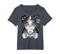 Bad Omens Funny Goth Women's Fortune Teller Bad Omens T-Shirt, Women's Plus, Heather Blue, 1X