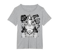 Bad Omens Funny Goth Women's Fortune Teller Bad Omens T-Shirt, Women's Plus, Heather Grey, 6X
