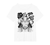 Bad Omens Funny Goth Women's Fortune Teller Bad Omens T-Shirt, Women's Plus, White, 3X