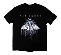 Rock Off officially licensed products Bad Omens Band Logo Moth T Shirt S Black