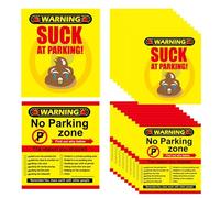 Bad Parking Cards - 50 Piece Funny Warning Note Set for Humorous Car Messaging and Office Gag Use, Printed Card Design with Clear Bold Text Layout, Joke Parking Reminder Cards