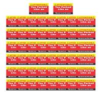 Bad Parking Cards - Parking Cards Fake Ticket | 50X Funny You Parked Like an Idiot, Bad Notes Business, Car Accessories Prank Stuff