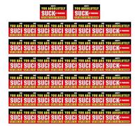 Bad Parking Stickers, 50X Funny You Parked Like An Idiot Cards With Multi-Reason Violations, Hilarious Fake Parking Ticket Notes, Passive-Aggressive Car Prank Giffts - Novelty Joke Cards