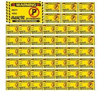 Bad Parking Stickers, 50X Funny You Parked Like An Idiot Cards With Multi-Reason Violations, Hilarious Fake Parking Ticket Notes, Passive-Aggressive Car Prank Giffts - Novelty Joke Cards