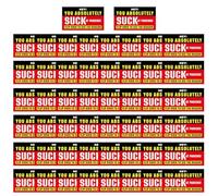 Bad Parking Stickers - Bad Parking Cards | 50 Funny Cards You Parked Like An Idiot | Bad Parking Notes Business Cards | Car Accessories