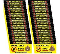 Bad Parking Stickers - Humorous Violation Cards Design, Fake Quote Messages, Editable Complaint Format | Novelty Stuffing Accessory For People