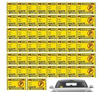 Bad Parking Stickers - Paper 50-Pack Funny “You Parked Like an Idiot” Cards | Fake Parking Ticket Notes | Prank Car Accessories for Humor, Office, and Social Gags