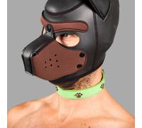 Bad Puppy Collar - Human Pup Slave Collar with Paw Details by MEO Germany - Colour - red