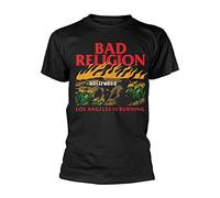 Bad Religion Burning Official Tee T-Shirt Mens Unisex (Large) Black