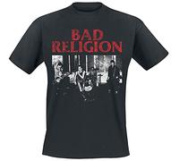 Bad Religion T Shirt Live 1980 Band Logo Official Mens Black L